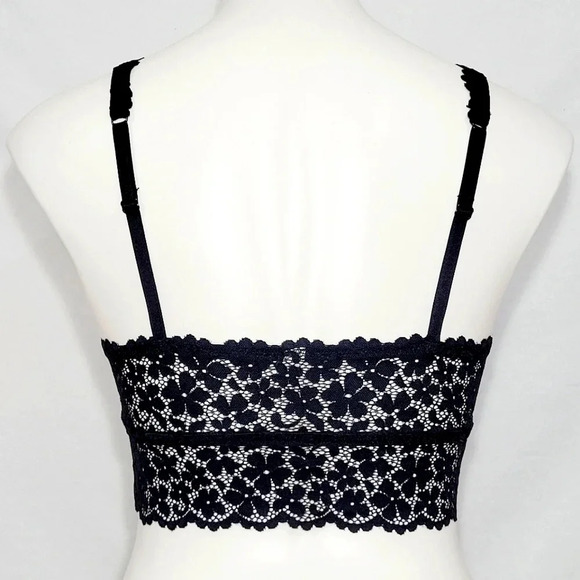LARGE Jezebel 17139 Maeve High Apex Wirefree Bralette w/Fixed Cup Black NWT - Picture 3 of 4